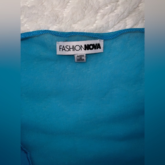 Blue 2 Piece Skirt Set - Picture 4 of 10